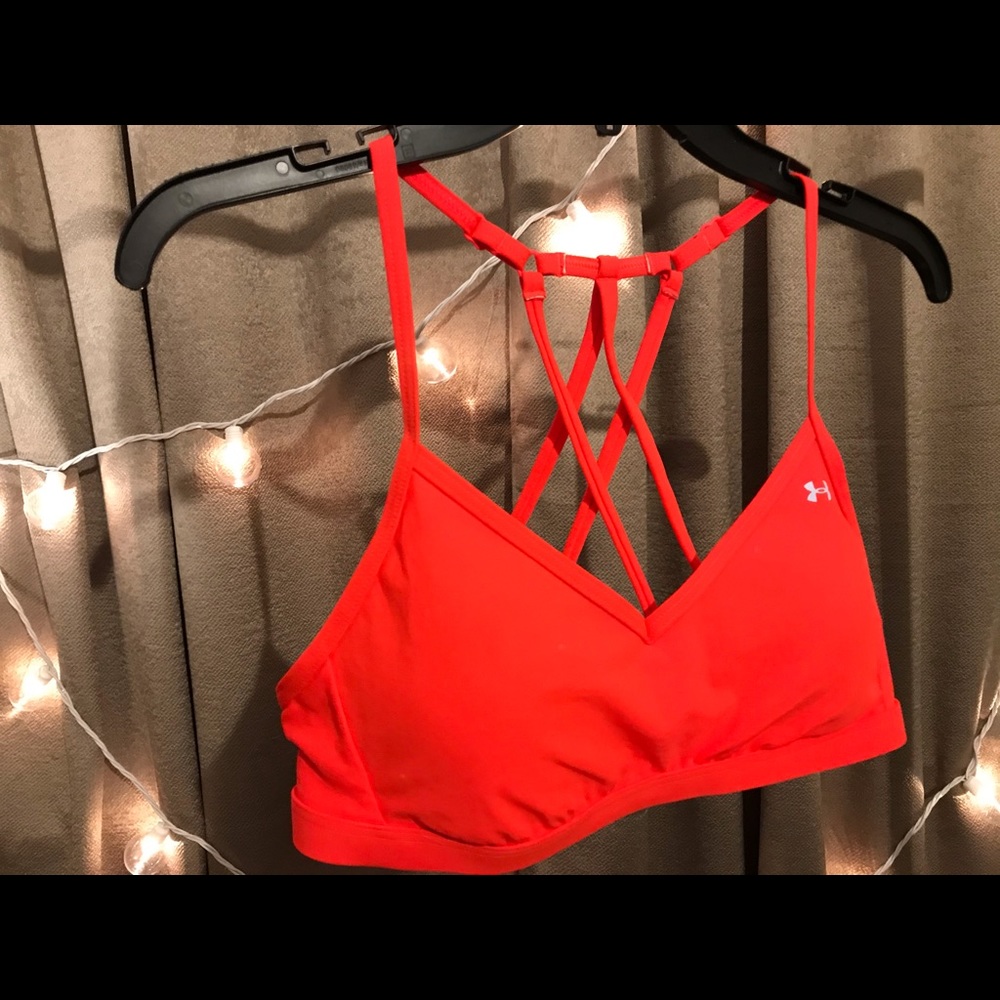 Under Armour Red Strappy Bikini Top